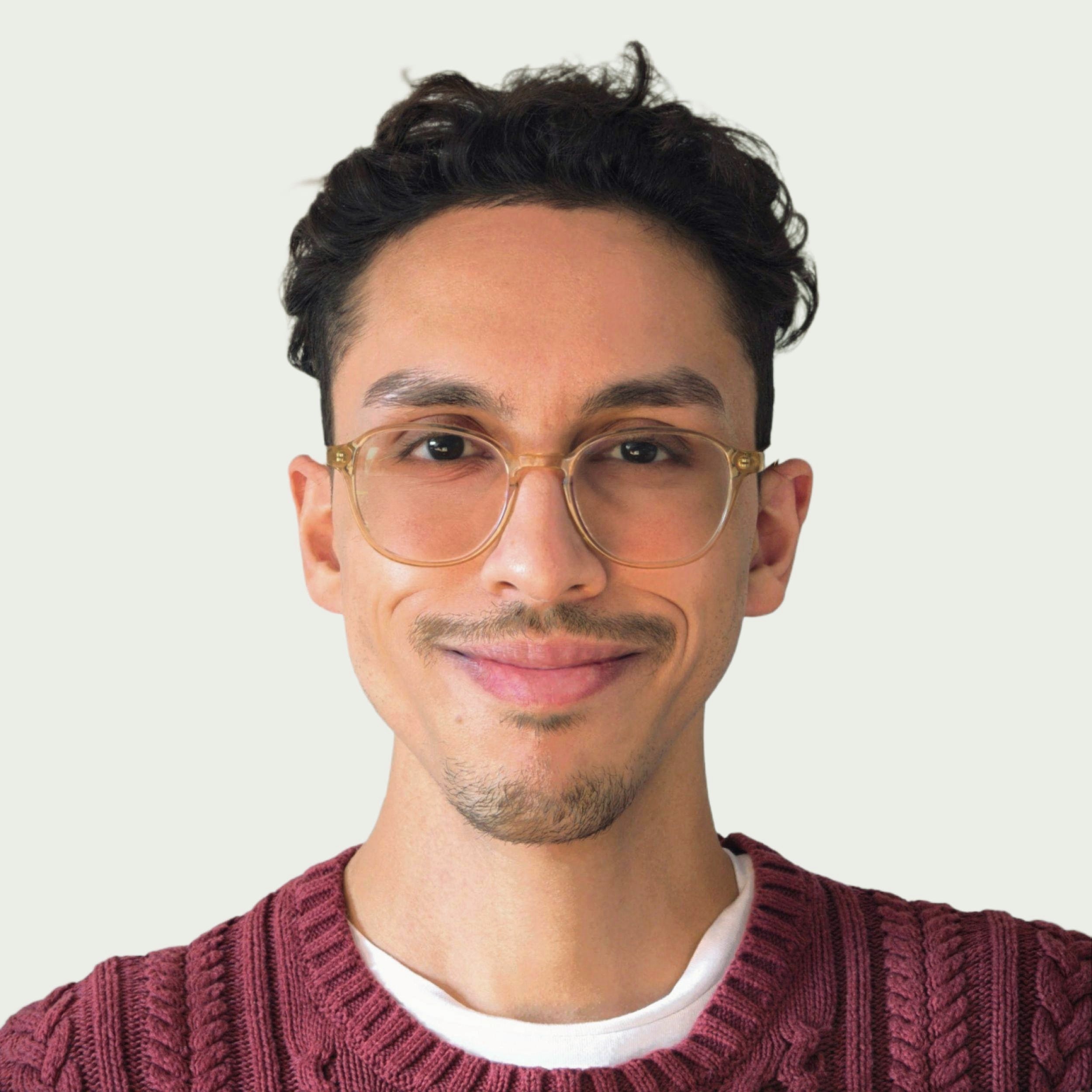 Bhavesh, the developer and creator of Compose and Tolstoy Workspace, at an airport terminal